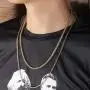 GOLD IDEA JEWELRY 5 Times Real 14k/ White Gold Plated Franco Link Chain 2.5mm/4mm Stainless Steel Bracelet and Necklace for Men Women GOLD IDEA JEWELRY 5 Times Real 14k/ White Gold Plated Franco Link Chain 2.5mm/4mm Stainless Steel Bracelet and Necklace for Men Women