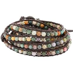 YGLINE Genuine Leader Beaded Wrap Bracelets for Women Girls Men Handmade Bracelet
