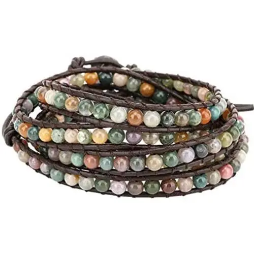 YGLINE Genuine Leader Beaded Wrap Bracelets for Women Girls Men Handmade Bracelet YGLINE Genuine Leader Beaded Wrap Bracelets for Women Girls Men Handmade Bracelet