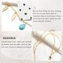 Derora Layered Finger Ring Bracelet Gold Leaf Hand Bracelet Chain Jewelry for Women and Girls