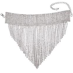 NABROJ Womens Statement Necklace Boho Tassels Layers Chain Costume Jewelry for Women Gold Silver 2 Colors 2 Models 1 Pc with Gift Box