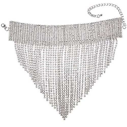 NABROJ Womens Statement Necklace Boho Tassels Layers Chain Costume Jewelry for Women Gold Silver 2 Colors 2 Models 1 Pc with Gift Box