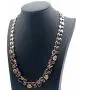 Hermosa Rose Gold Plated Multicolor Austria Crystal Elements Jewelry Set Necklace Earrings Bracelet and Ring