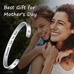 M MOOHAM Mom Gifts Bracelet from Daughter Son, Engraved Quote Grandmother Granddaughter Bracelets Gifts, Mom Bracelets Mother’s Day Present Gifts for Mom Grandma Christmas Birthday