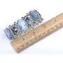 Alilang Stretchy Antique Silvery Tone Clear Crystal Rhinestones Victorian Cameo Lady Bangle Bracelet Alilang Stretchy Antique Silvery Tone Clear Crystal Rhinestones Victorian Cameo Lady Bangle Bracelet