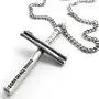 FORGIVEN JEWELRY Baseball Bat Cross Necklace Chain FORGIVEN JEWELRY Baseball Bat Cross Necklace Chain
