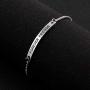 Foreve Friends Stainless Steel Engraved Inspirational Adjustable Bracelet Jewelry for Women Girls