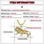 Heavstjer Punk Stainless Steel Animal Lion Pendant Necklace