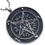 Church of Satan Jewelry The Sigil of Baphomet SAMAEL-LILITH Inverted Pentacle Pentagram Star Satanic Devil LaVeyan Satanism Wicca Witchcraft Pewter Mens Pendant Necklace charm men w Silver ball chain Church of Satan Jewelry The Sigil of Baphomet SAMAEL-LILITH Inverted Pentacle Pentagram Star Satanic Devil LaVeyan Satanism Wicca Witchcraft Pewter Mens Pendant Necklace charm men w Silver ball chain