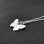 Honey Bumble Bee Necklace Lucky Star Necklace Tiny Moon Necklace Crystal Butterfly Necklace Faith Cross Necklace for Women Teen Girls