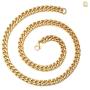 QGoliver Mens Cuban Link Chain Miami Curb Chain Stainless Steel Necklaces Hip Hop Jewelry for Men Women - Gold Silver, 8.5mm, 20''-24''