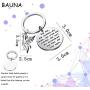 BAUNA Phoenix Encouragement Keychain Phoenix Jewelry for Friends She Fell She Broke and Then She Rose Again Phoenix Charms