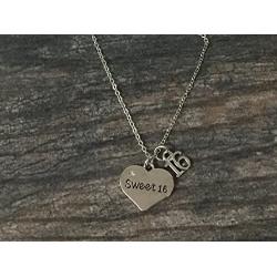 Infinity Collection Sweet 16 Charm Necklace- Girls Sweet 16 Jewelry - Sweet Sixteen Gift for Girls