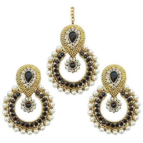 Dancing Girl Maang Tikka India Tikka Set Jewelry Kundan Jewelry Set for Women Girls Maang Teeka Red Maroon Green