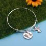 Memorial Keyring Sympathy Gift Feathers Appear When Angels are Near in Memory of Loved One Loss Jewelry Remembrance Gift
