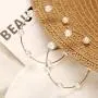 Pearl Hoop Earrings Lightweight Artificial Pearl Earrings Drop Dangle Earrings Jewelry Gifts