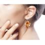 NOVICA Cultured Freshwater Pearl and Carnelian Earrings with Sterling Silver Hooks, Happiness