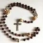 elegantmedical HANDMADE Tiger Eye Bead Bone Skull Rosary CRUCIFIX CATHOLIC NECKLACE ITALY CROSS elegantmedical HANDMADE Tiger Eye Bead Bone Skull Rosary CRUCIFIX CATHOLIC NECKLACE ITALY CROSS