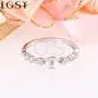 LGSY 925 Sterling Silver Antique Rings for Pearl Jewelry Making, Design Pearl Ring Fittings/Settings/Mountings for Women LGSY 925 Sterling Silver Antique Rings for Pearl Jewelry Making, Design Pearl Ring Fittings/Settings/Mountings for Women