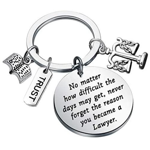 Lawyer Gifts Keychain Lawyer Graduation Gifts Law School Gifts Future New Lawyer Gift Scales of Justice Attorney Gift Never Forget The Reason You Became a Lawyer