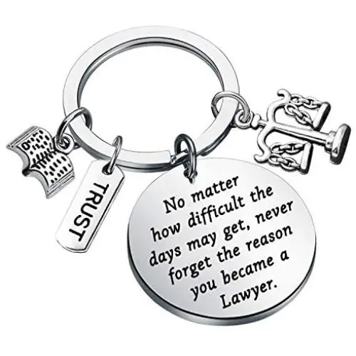 Lawyer Gifts Keychain Lawyer Graduation Gifts Law School Gifts Future New Lawyer Gift Scales of Justice Attorney Gift Never Forget The Reason You Became a Lawyer