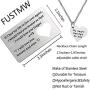 FUSTMW Couple Matching Gifts Necklace Engraved Wallet Inserts Wedding for Men Couples Jewelry for Boyfriend Girlfriend Birthday Gifts