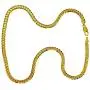 Fashion kimi2 NA313-Vacuum Coating 18k Gold Filled Women Men Chain Classic Necklace Jewelry 5mm