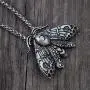Fuqimanman2020 2pcs Death Head Moth Pendant Necklace Jewelry Goth Moth and The Moon Fuqimanman2020 2pcs Death Head Moth Pendant Necklace Jewelry Goth Moth and The Moon