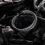 murtoo Mens Bracelet Leather Braided, Brown and Black Leather Bracelet for Men murtoo Mens Bracelet Leather Braided, Brown and Black Leather Bracelet for Men