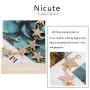 Nicute Rhinestone Long Necklaces Chain Crystal Star Y-Necklace Sexy Summer Beach Body Jewelry for Women and Girls (Gold)