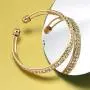 Cumoci Cuff Bracelet for Women Inspired Antique 2 Strand Rhinestone Adjustable Jewelry with Jewelry Box 01W Cumoci Cuff Bracelet for Women Inspired Antique 2 Strand Rhinestone Adjustable Jewelry with Jewelry Box 01W