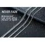 TempBeau Miami Cuban Curb Chain Necklace/Bracelet for Men Women, Solid Stainless Steel Italian Curb Links, Silver Black Gold-Plated, 3/5/7/9/11mm Width, 7.08”-27.56” Length- with Gift Box