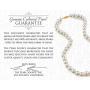 THE PEARL SOURCE 14K Gold 6.5-7mm Round White Akoya Cultured Pearl Necklace, Bracelet & Earrings Set in 18'' Princess Length for Women