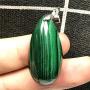 DUOVEKT Natural Green Malachite Necklace Pendant Jewelry for Woman Man 33x17x10mm Beads Stone Crystal Gemstone AAAAA