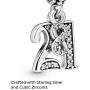 Pandora Jewelry 21 Years of Love Cubic Zirconia Charm in Sterling Silver