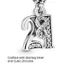 Pandora Jewelry 21 Years of Love Cubic Zirconia Charm in Sterling Silver Pandora Jewelry 21 Years of Love Cubic Zirconia Charm in Sterling Silver