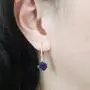 Dazzlingrock Collection 14K 8 MM Each Cushion Cut Lab Created Gemstone & Round Cut White Diamond Drop Earrings, Rose Gold Dazzlingrock Collection 14K 8 MM Each Cushion Cut Lab Created Gemstone & Round Cut White Diamond Drop Earrings, Rose Gold