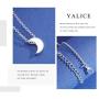 Yalice Dainty Moon Crescent Necklace Chain Minimalist Choker Necklaces Jewelry for Women and Girls