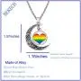 BEKECH Gay Pride Rainbow Necklace Crescent Moon Charm Rainbow Pendant Necklace Gay & Lesbian LGBT Pride Gifts Rainbow Jewelry LGBT Jewelry Lesbian Gift BEKECH Gay Pride Rainbow Necklace Crescent Moon Charm Rainbow Pendant Necklace Gay & Lesbian LGBT Pride Gifts Rainbow Jewelry LGBT Jewelry Lesbian Gift