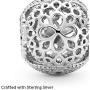 Pandora Jewelry Openwork Flower Sterling Silver Charm