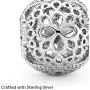 Pandora Jewelry Openwork Flower Sterling Silver Charm Pandora Jewelry Openwork Flower Sterling Silver Charm
