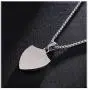 Xusamss Punk Rock Titanium Steel Shield Pendant Necklace,24inches Link Chain Xusamss Punk Rock Titanium Steel Shield Pendant Necklace,24inches Link Chain