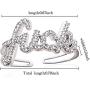 EXGOX 18K Gold Plated Open Ring Hypoallergenic Cubic Zirconia Statement Ajustable Personalized Rings with Gift Box