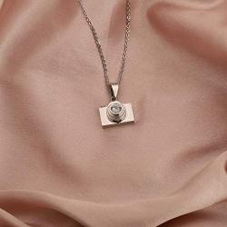 AKTAP Photographer Gift Camera Necklace Photography Lover Gift Videographer Gift 3D Camera Charm Pendant for Photography and Selfie Lovers