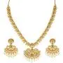Aheli South Indian Traditional CZ Designer Necklace Earrings Bollywood Ethnic Wedding Jewelry Set for Women Girls Aheli South Indian Traditional CZ Designer Necklace Earrings Bollywood Ethnic Wedding Jewelry Set for Women Girls