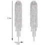 SELOVO Clear Austrian Crystal Chandelier Tassel Long Big Statement Chain Dangle Drop Earrings Silver Tone SELOVO Clear Austrian Crystal Chandelier Tassel Long Big Statement Chain Dangle Drop Earrings Silver Tone