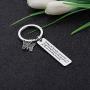 CYTING Butterfly Keychain You Can Go Through A Great Deal of Darkness Yet Become Something Beautiful Inspirational Keychain Graduation Gift Encouragement Gift
