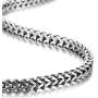 Urban Jewelry Stunning Mechanic Style Stainless Steel Silver Mens Necklace Link Chain (19,21,23 Inches)