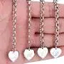 Initial Charm Bracelets Stainless Steel Heart 26 Letters Alphabet Bracelet for Women, Valentines Day Gifts