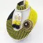 aczuv 8 Rows African Bead Necklace Jewelry Set for Women Nigerian Wedding Bridal Jewelry Sets aczuv 8 Rows African Bead Necklace Jewelry Set for Women Nigerian Wedding Bridal Jewelry Sets